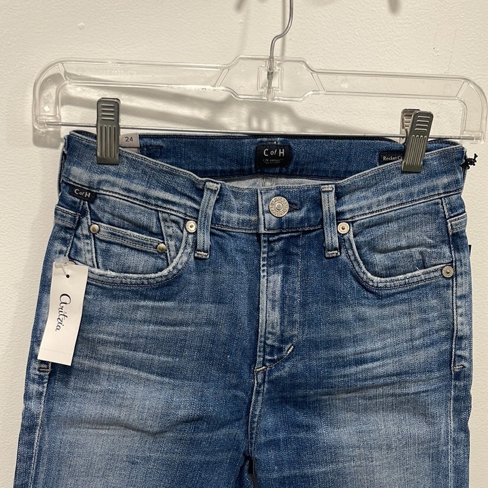 Citizen Of Humanity Rocket Crop High Rise Skinny Jeans Aura - Picture 5 of 8